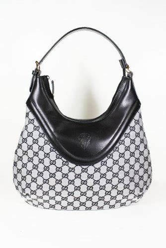 white and black gucci|Gucci black and white handbag.